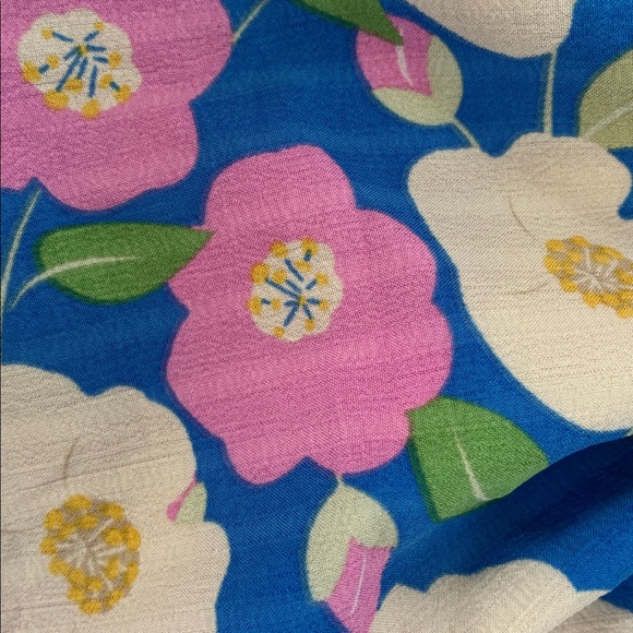 Altar'd State Multicolor Floral Puff Sleeve Smocked Crop Top Medium - Picture 11 of 13